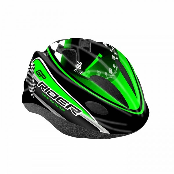 Casco junior gp-rider verde - taglia unica (52/56cm) - 1 - Caschi - 8005586209818