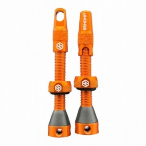 Valvole tubeless 44mm arancio - compatibile con inserti - 1 - Valvole - 3770012688097