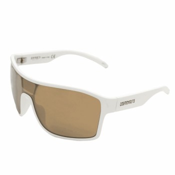 White astro glasses with gold lens - 2