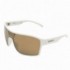 White astro glasses with gold lens - 2