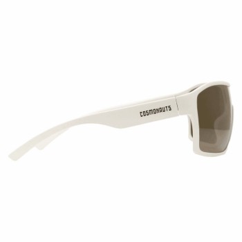 White astro glasses with gold lens - 4