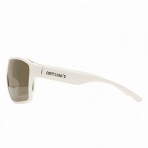 White astro glasses with gold lens - 5