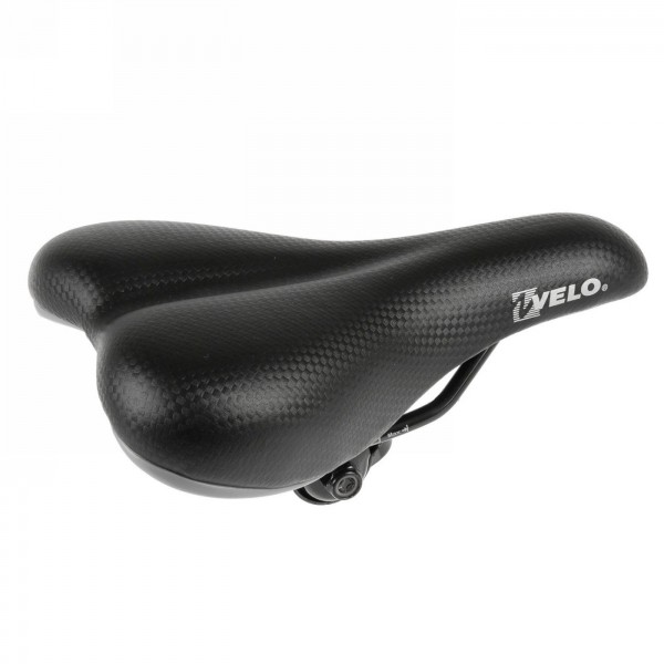 selle velo, pour enfants/adolescents (roues 16'- 24'), 227 x 145 mm, avec taquet, noir, sur carte - 1