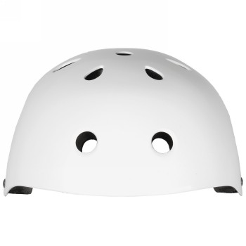 Casco per freestyle - skating - bmx - outdoor, lancio, design: bianco lucido, taglia l 58 - 61 cm, con sistema ad anello, scatol