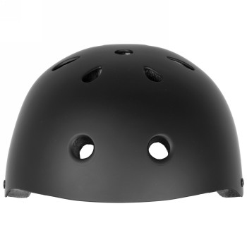 Helmet for freestyle - skating - bmx - outdoor, launch, design: matt black, size l 58 - 61 cm, with ring system, box - 2