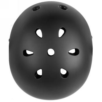 Helmet for freestyle - skating - bmx - outdoor, launch, design: matt black, size l 58 - 61 cm, with ring system, box - 3