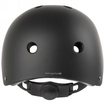 Helmet for freestyle - skating - bmx - outdoor, launch, design: matt black, size l 58 - 61 cm, with ring system, box - 4