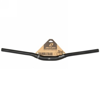 Guidon de VTT, alu, noir mat, 620 mm, serrage 31.8 mm, 9°, rise 30 mm, upsweep 5°, sur carte zoom - 2