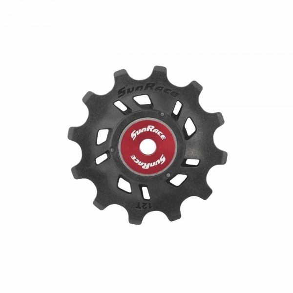 Poulie de dérailleur sram eagle 12d noir/rouge avec roulements à billes - 1