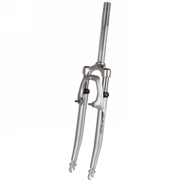 suspension fork zoom 28', silver, 1-1/8' threaded steerer (215 mm, of which 60 mm thread), cone 30.0, 30 mm travel, for v-brake,