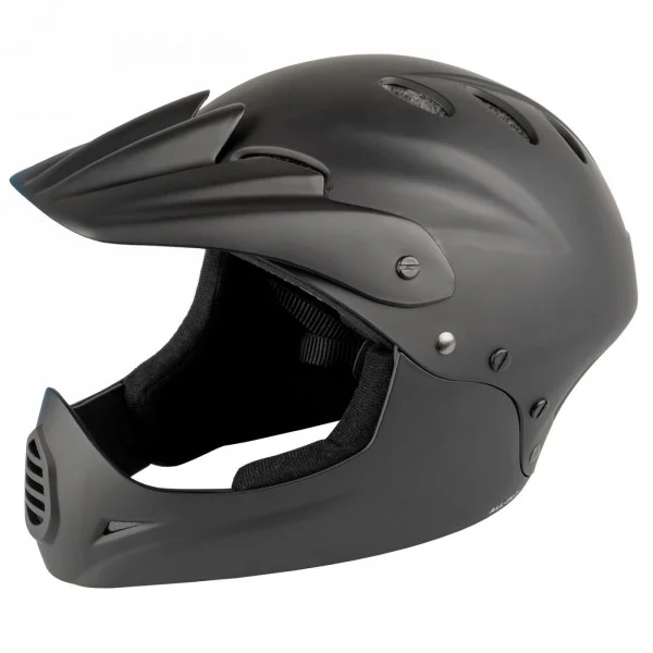 Freeride/downhillhelm, all-in-1, design: matt schwarz, größe 54 - 58 cm, größeneinstellung durch 2 verschieden dicke - 1