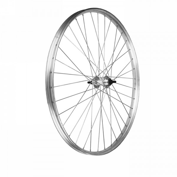 Ruota 26" 3/8 alluminio anteriore perno 5/16" su cuscinetti v-brake - 1 - Ruote complete - 8053329968638