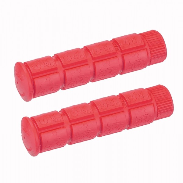 Red single speed v-grip grips - 1