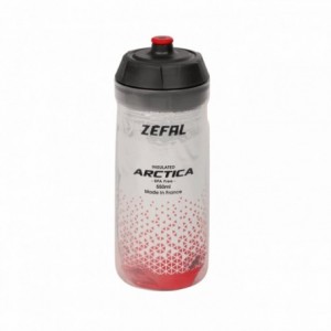 Botella de agua zefal thermal arctica 55 gris-rojo 550ml - 1