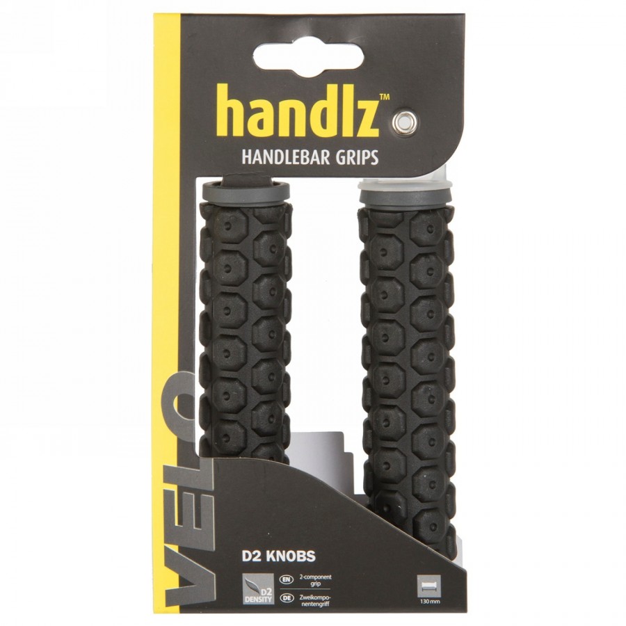 Pair of dual-component grips, soft d2 compound on the outside for comfort and shock absorption, af seal - 2