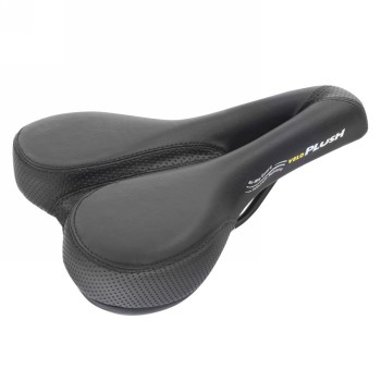 Sella da uomo, velo 'canale profondo', senza morsetto, con taglio a V profondo, su scheda - 1 - Selle - 0887539039035