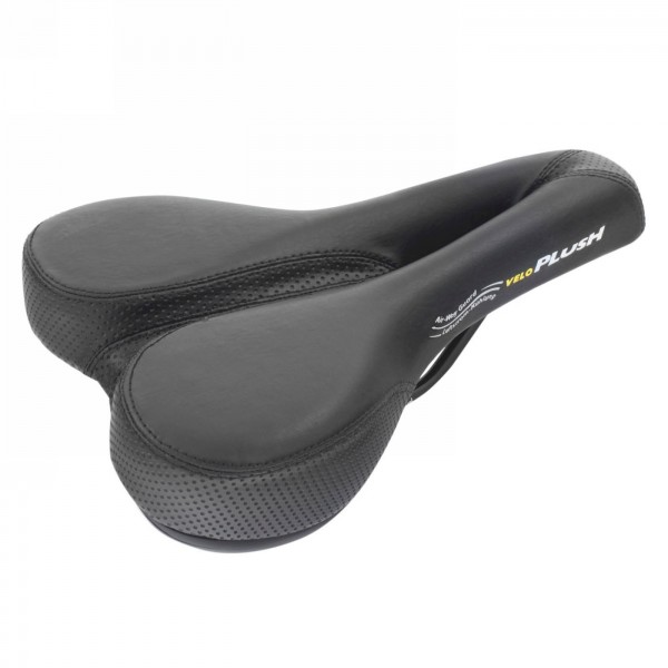 Men's saddle, velo 'deep channel', without clamp, with deep v-cut, on card - 1