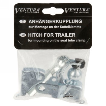 Trailer hitch for mounting on the saddle clamp, galvanised steel, in a pe bag with ventura header - 2