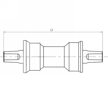 Cuscinetto interno di riparazione, acciaio, 122,5 mm, ek - 2 - Movimento centrale e calotte - 0887539017828