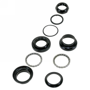 Steering series 1.1/8', 25.4/34/30 mm, steel, black, 2 sealed bends, ek (390506) - 2