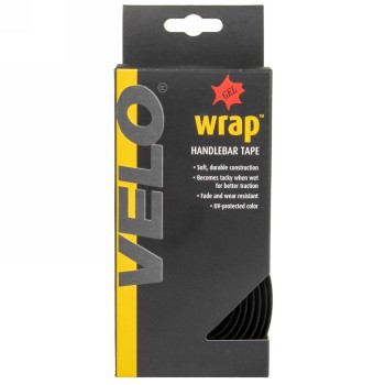 Handlebar tape with gel/cork, black, with handlebar plugs, in box - 3