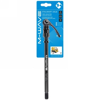 Axe traversant stalwart m-wave, avec adaptateur universel pour le montage d'un crochet de remorquage (par exemple 640052), x12, 