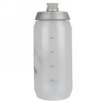 M-wave PBO 550 drinks bottle, plastic, 550 ml, clear/silver/clear, on cardboard - 2