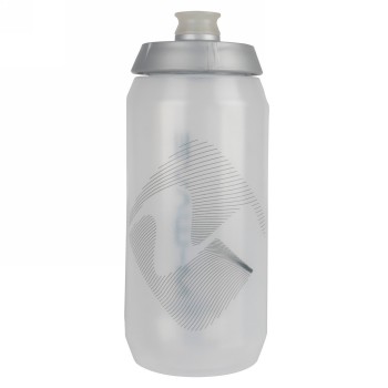 M-wave PBO 550 drinks bottle, plastic, 550 ml, clear/silver/clear, on cardboard - 3