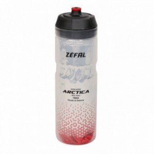 Botella de agua zefal thermal arctica 75 gris-rojo 750 ml - 1