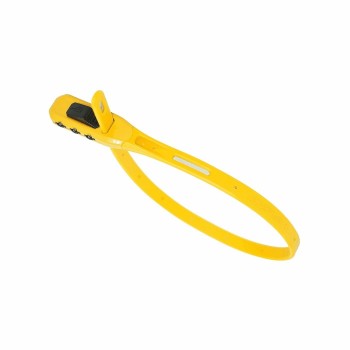 Combination yellow cable lock 430mm - 1