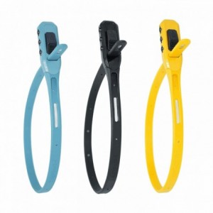 Combination yellow cable lock 430mm - 3