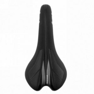 Velo competition saddle, senso line, model 1376. black color with glossy black inserts. - 1
