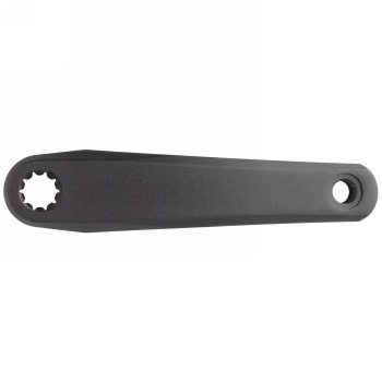 crank, left, isis mount, for bosch gen 2+4+brose system, aluminium, 170 mm, black anodised, 13 mm offset, with euro hole card - 