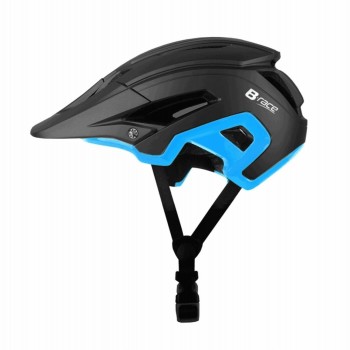 Casco b-race stone ii in-mold nero/azzurro s/m 54/58 - 1