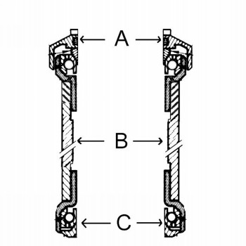 Ahead Steuersatz, Tange Seiki, 1', Aluminium, silber eloxiert, 25,4/30,2/26,4 mm, ek - 3