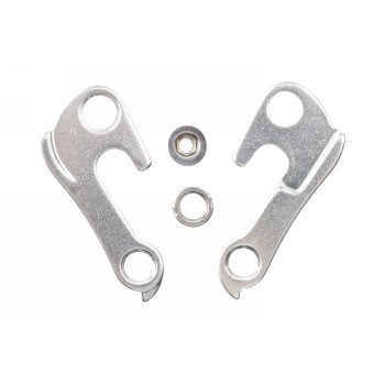 Derailleur hanger suitable for models of, for example, GT, Bergamont, Centurion, Raleigh, Mangusta and others with screw and nut