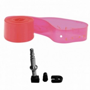 Tubeless kit for mtb 29 "- 2 flaps 25x0,8x1650mm and 2 valves 4mm - 1