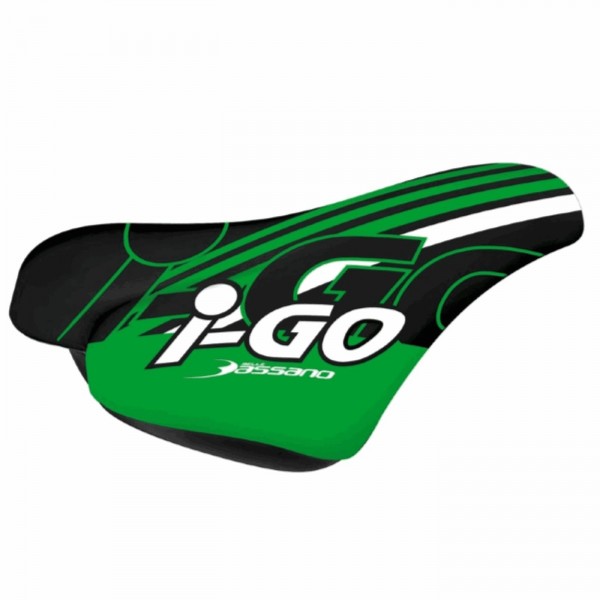 I-go black and green child saddle - 1