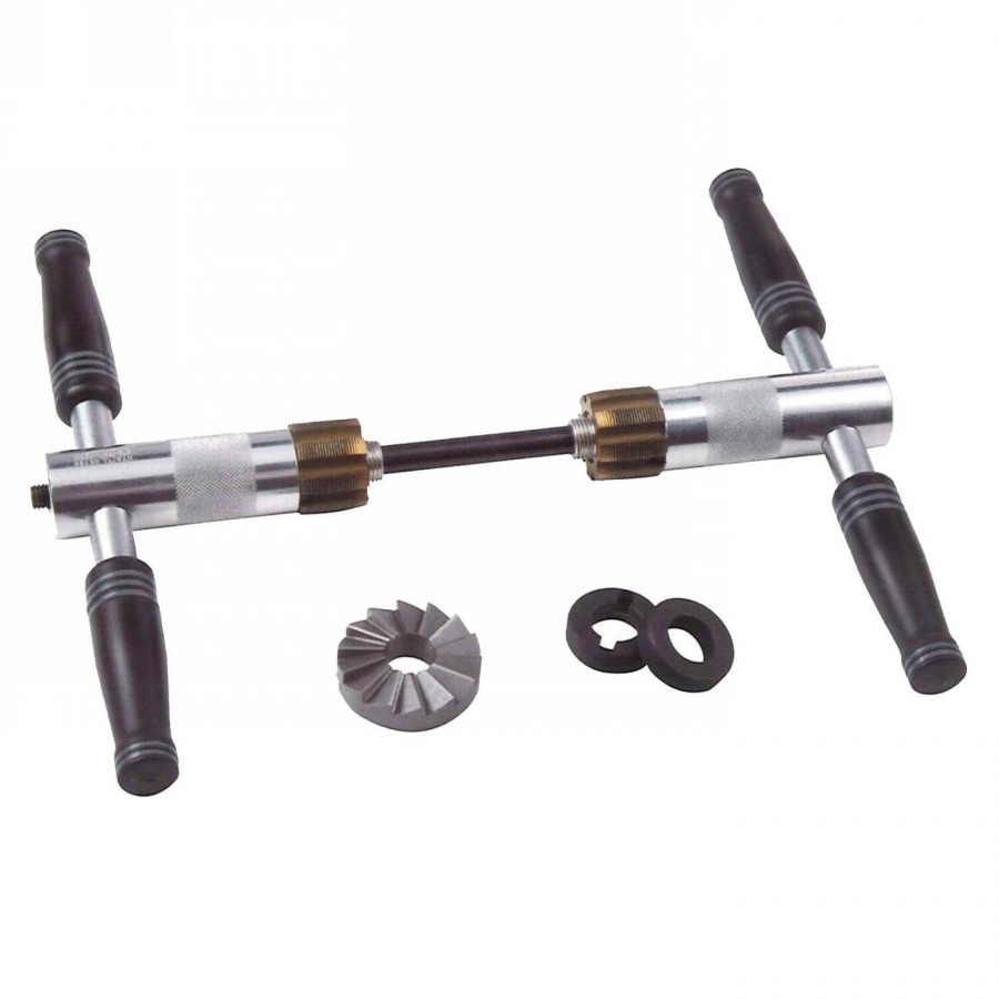 bottom bracket cutter/tap set super b tb 98150, for 1.37 'x24tpi right and left hand thread, in hard case - 1