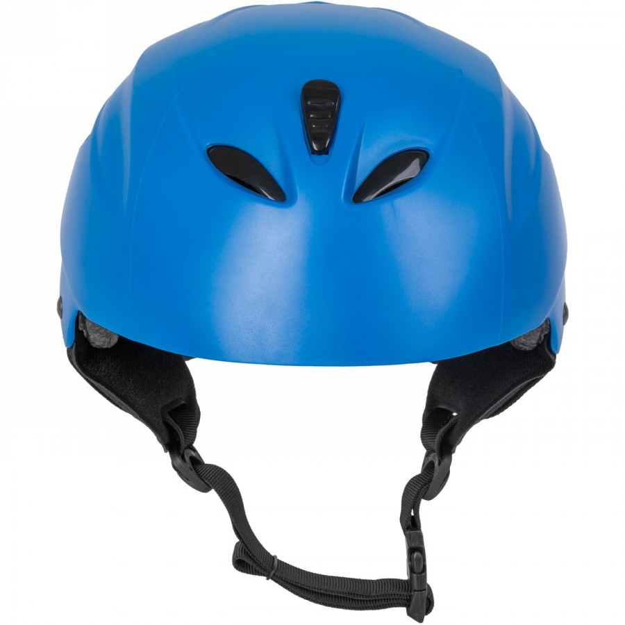 Casco da sci, design: blu opaco, misura l 58 - 59,5 cm con sistema ad anelli, con cuscinetti auricolari staccabili, con cuscinet