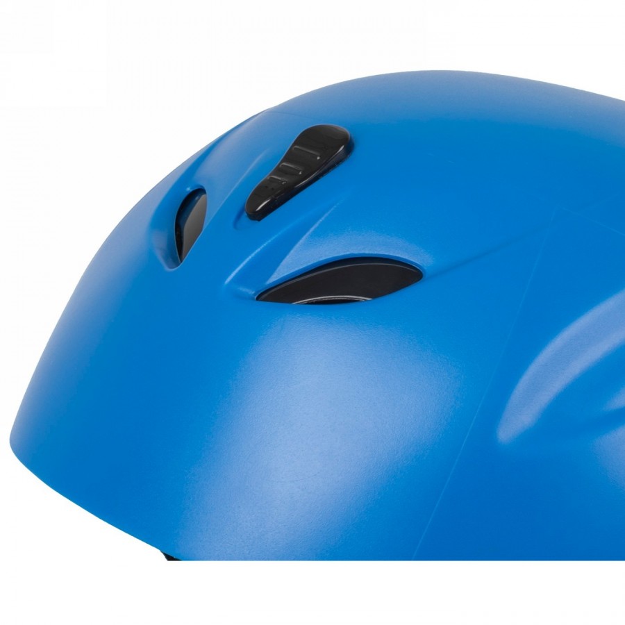 Casco da sci, design: blu opaco, misura l 58 - 59,5 cm con sistema ad anelli, con cuscinetti auricolari staccabili, con cuscinet