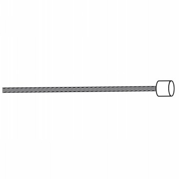 Câble interne pour transmission en acier inoxydable, câble slick, avec revêtement spécial glissant, embout 4x4mm, 1,1x2100mm, la