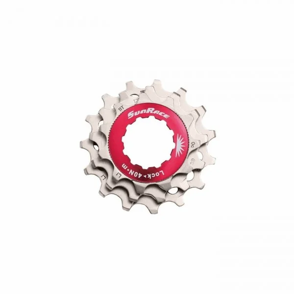 Kit red lockring + piñones 10v aluminio plata - cuerpo shiman - 1