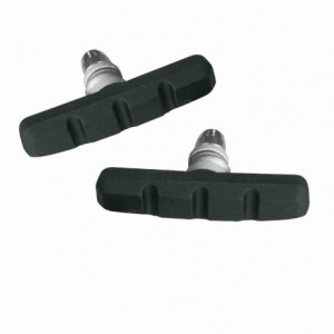 Mtb brake pads 60mm black with central nut - blister 2 pieces - 1