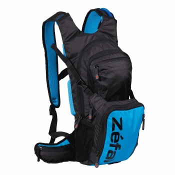 Mochila de agua zefal z hydro enduro negro azul 11l - 3