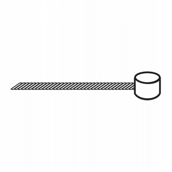 Innenzug für bremse, 1800mm, zylindernippel 7 x 6 mm, gerollt, 10 st/pe-beutel 100 stück - 2