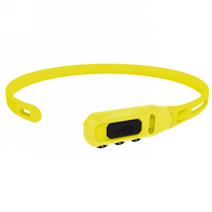 Hiplok z lok combo, antivol à câble (réutilisable) jaune, avec combinaison de 3 chiffres, 43cm, am - 1