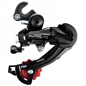 Cambio trasero shimano rd-tz500, tz, gs 6 velocidades, con adaptador (carretera), a granel - 1