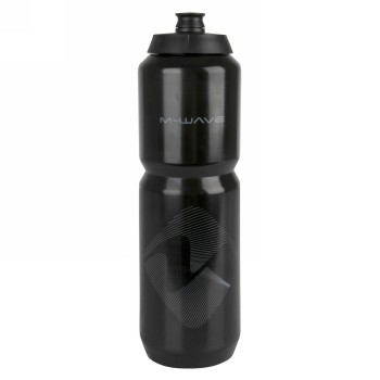 M-wave PBO 1000 water bottle, plastic, 1000 ml, black/black/black, on card - 3