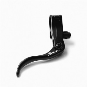 Pair of brake levers fixed openable 22 mm black - 1